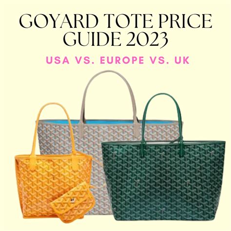 goyard singapore price 2024|goyard tote price guide.